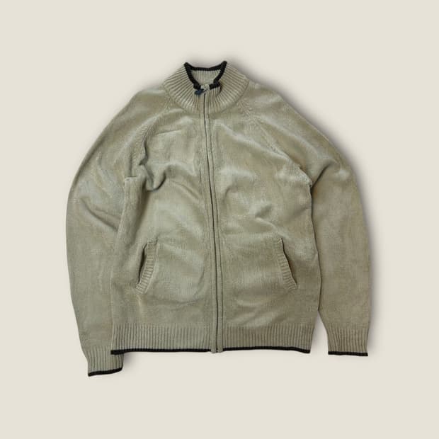 JPN 니트 코튼혼방 집업