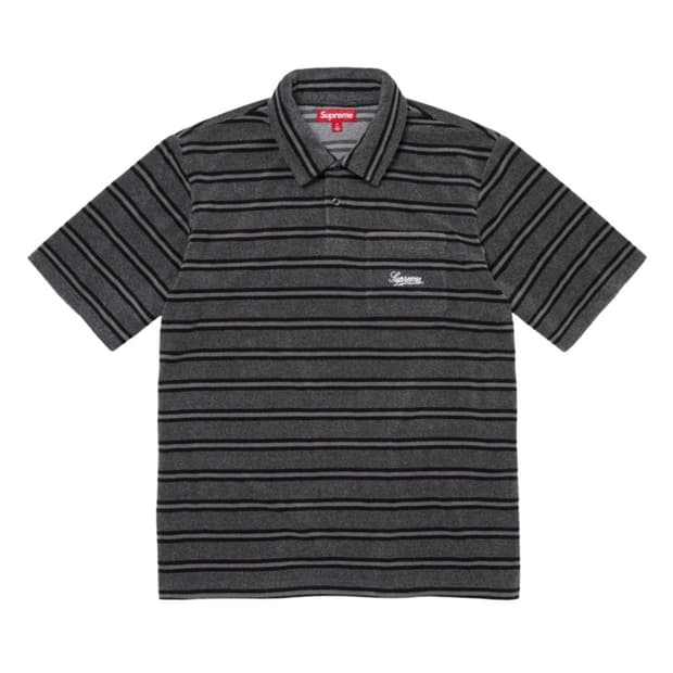 슈프림 스트라이프 테리 숏슬리브 폴로 - 24SS