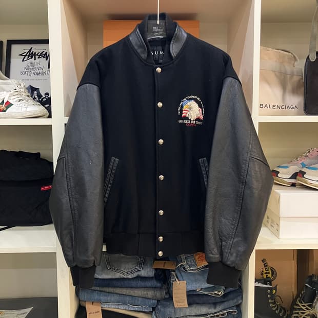 SUMAC 빈티지 바시티 자켓 S