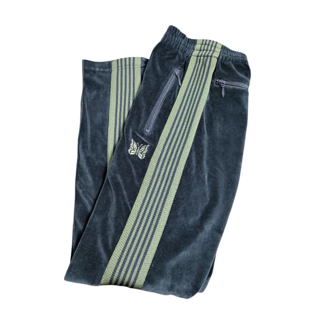 니들스 트랙팬츠 벨루어 네이비/카키 s