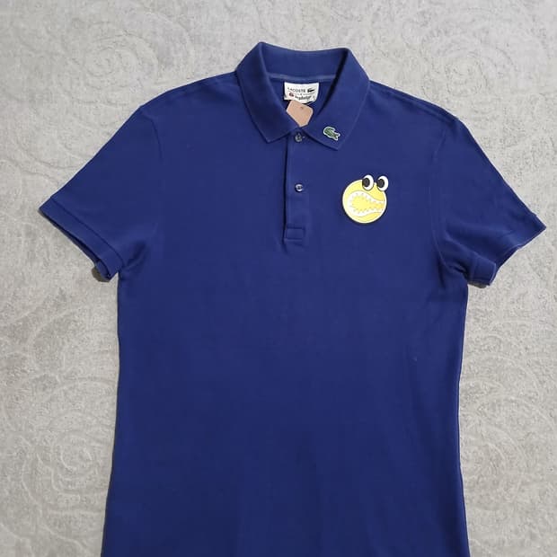 라코스테 블루 반팔 카라티 포인트 패치 M