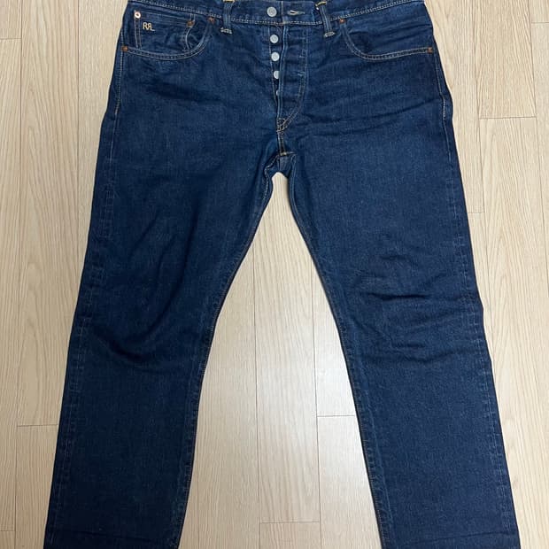 더블알엘 논워시 청바지 36 x 32