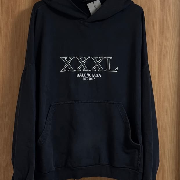 2) 발렌시아가 xxxl 3xl 후드티