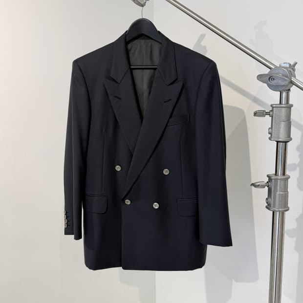 BURBERRY 버버리 다크 그레이 더블 자켓