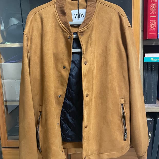 자라 스웨이드 봄버 자켓 XL