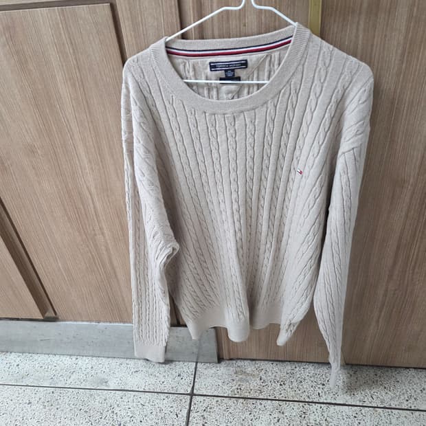 토미힐피거 꽈배기 캐시미어 니트 XXL