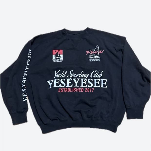 YESEYESEE 맨투맨 검정