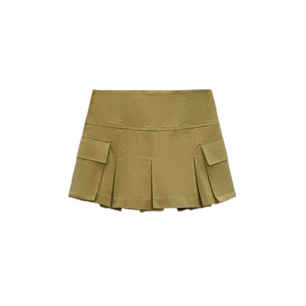 Zara 로우라이즈 카고 스커트