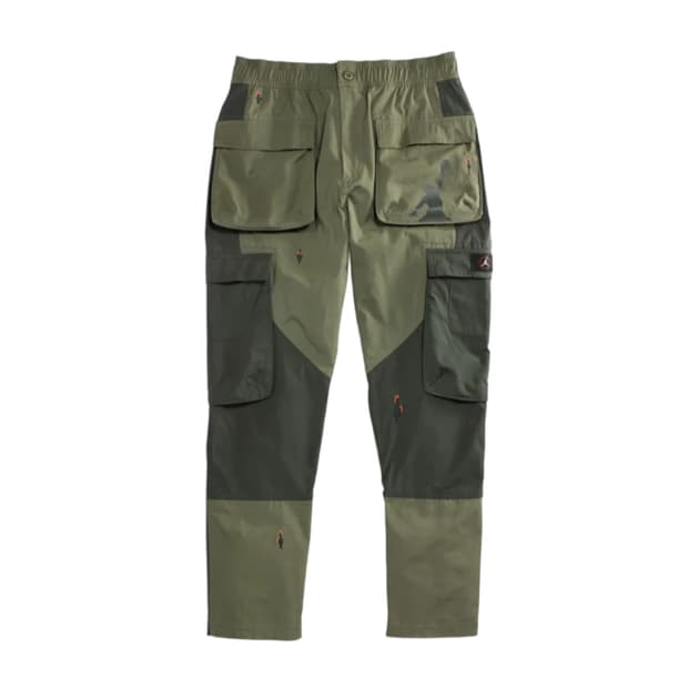 [M] 조던 트래비스 스캇 워시드 카고 팬츠 올리브