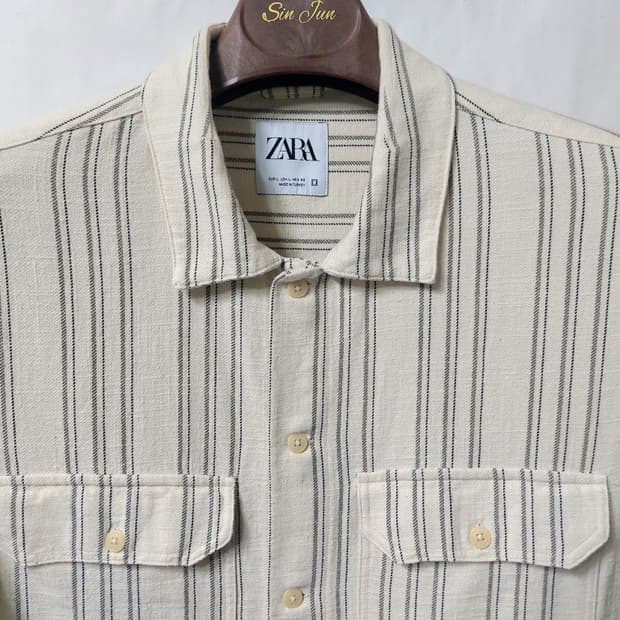 ZARA 자라 면스판 셔츠 110