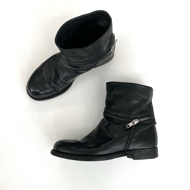 OFFICINE CREATIVE 오피치네 크리에이티브 지퍼 레더 부츠