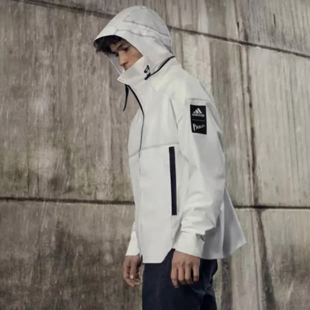 아디다스 마이쉘터 레인레디 팔리 화이트 남성 100 바람막이 자켓 