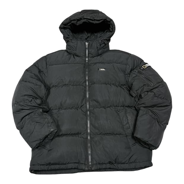 ✨ (바배) 내셔널 지오그래픽 덕다운 블랙 패딩 