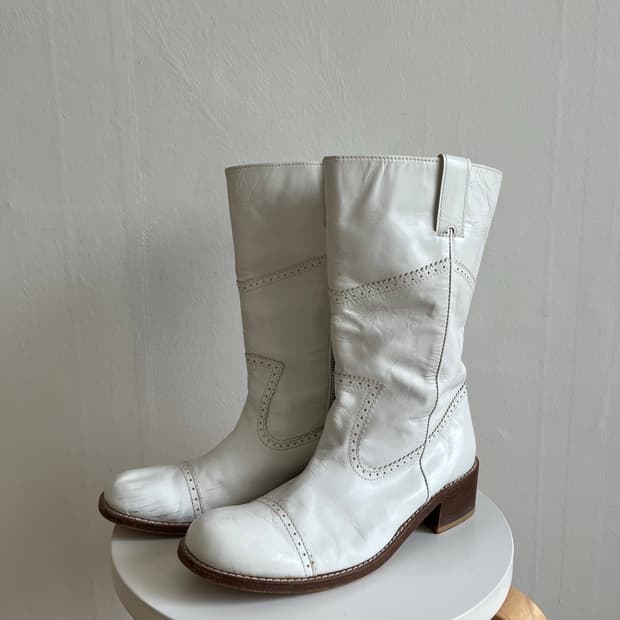 Comme des garcons tricot 화이트 부츠