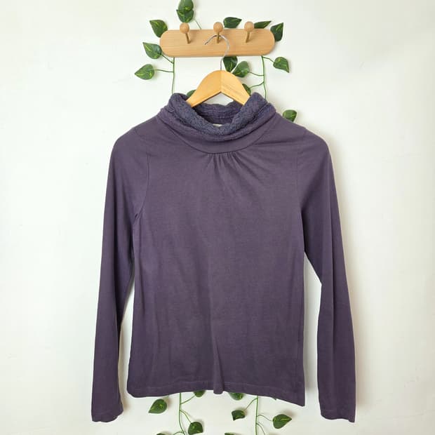 뮤트 보라 목폴라 슬리브