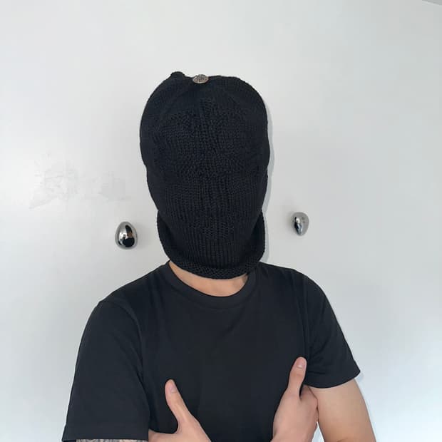 크롬하츠 캐시미어 크로스 오버사이즈 비니