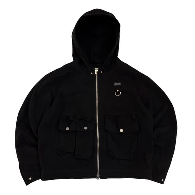 베이컨트 아카이브 아일리시 카고 후드 자켓 블랙