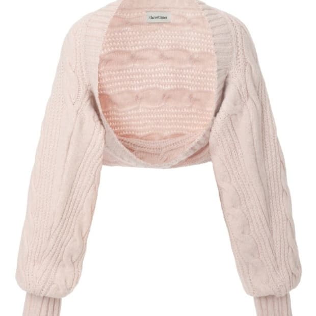 쓰리타임즈 버니볼레로 핑크