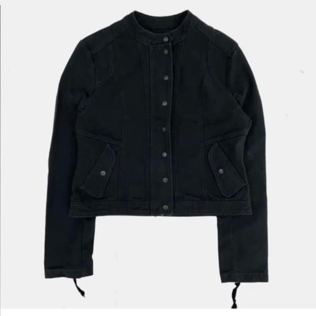 라라미미 워시드 바이커 자켓