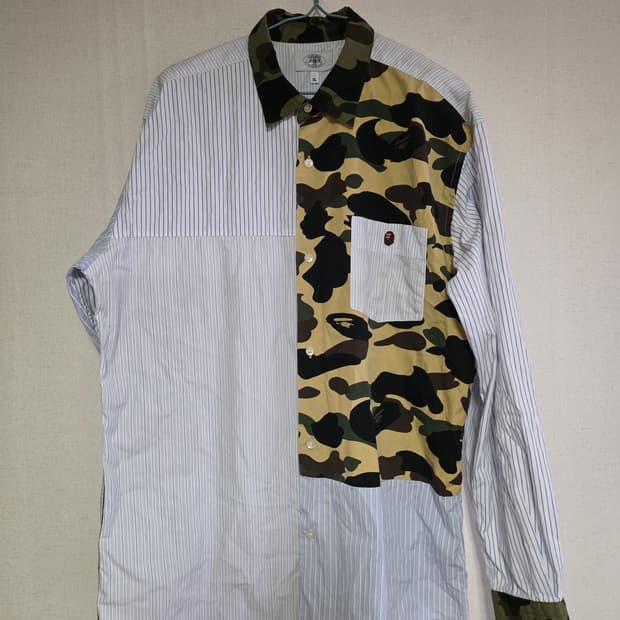 [XL]베이프 스트라이프 크레이지 카모  셔츠