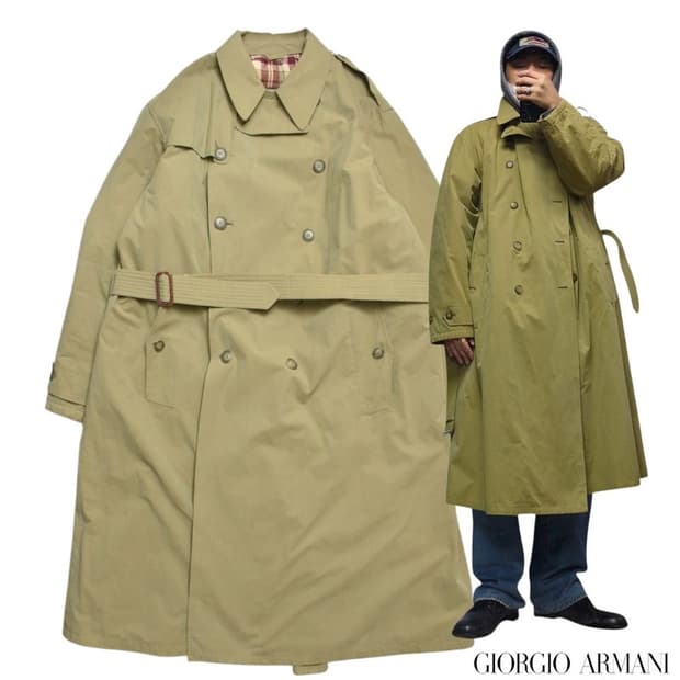 90S 조르지오 아르마니 트렌치 코트 50 N1156