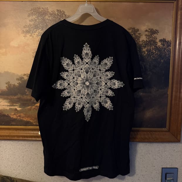 크롬하츠 스노우 플로랄 티셔츠 L 