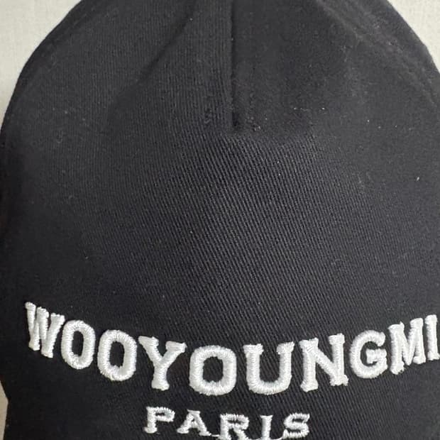 우영미 자수로고 모자 정품