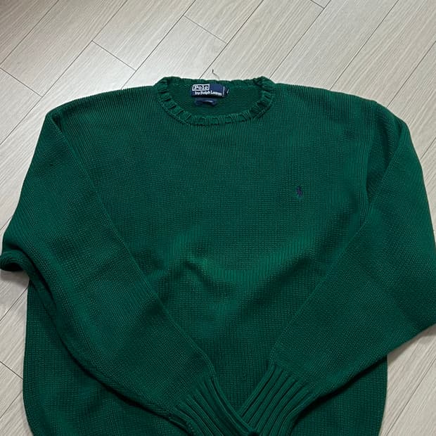 폴로 랄프로렌 초록색 니트