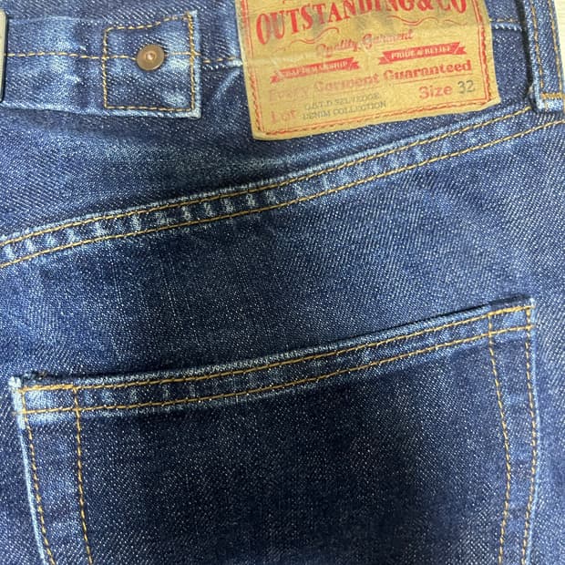 아웃스탠딩 30s 셀비지 데님 팬츠