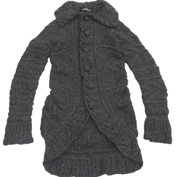 꼼데가르송 트리콧 롱가디건