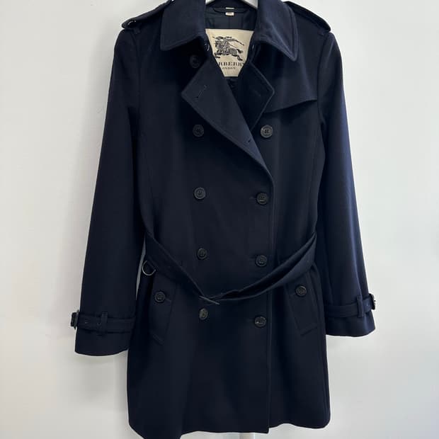 버버리 울캐시미어 트렌치코트
