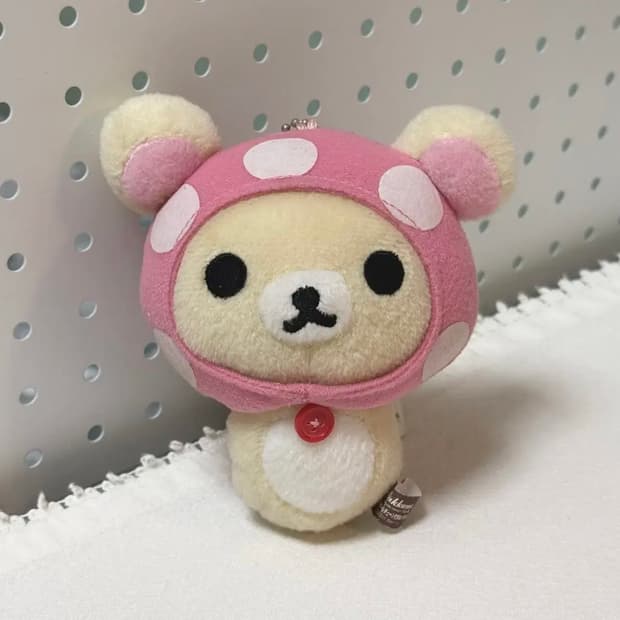 고전 코리락쿠마 버섯 키링