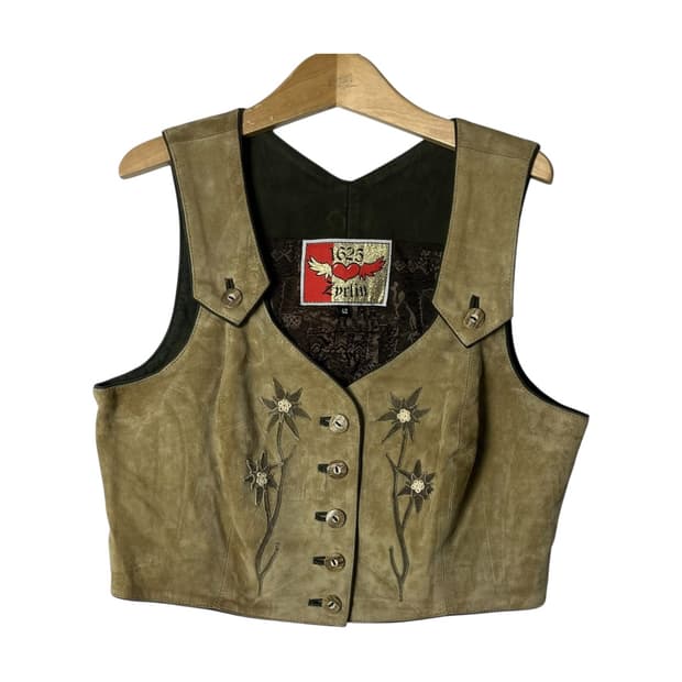 [JPN] 빈티지 웨스턴 레더 베스트