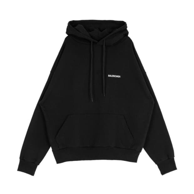 발렌시아가 DEFILE 백로고 후드티