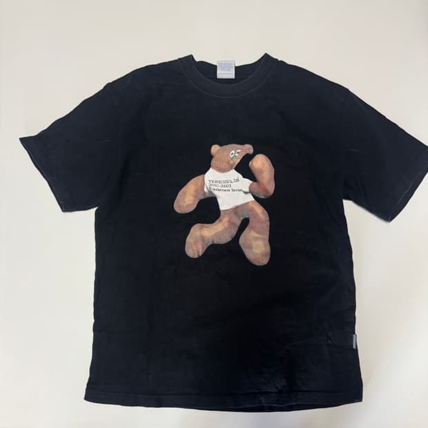 정품!! 예스아이씨 S**t Bear 스트릿 반팔 티셔츠 M 블랙