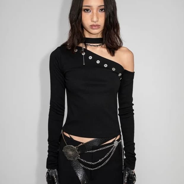 yeel 와이이이엘 언밸런스 버튼 탑