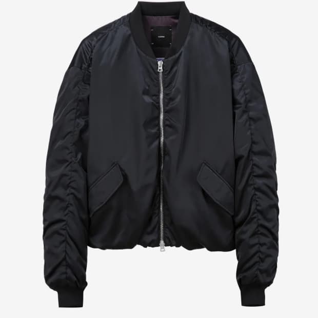 oam팩토리 x 일꼬르소 셔링 ma-1 블랙 L