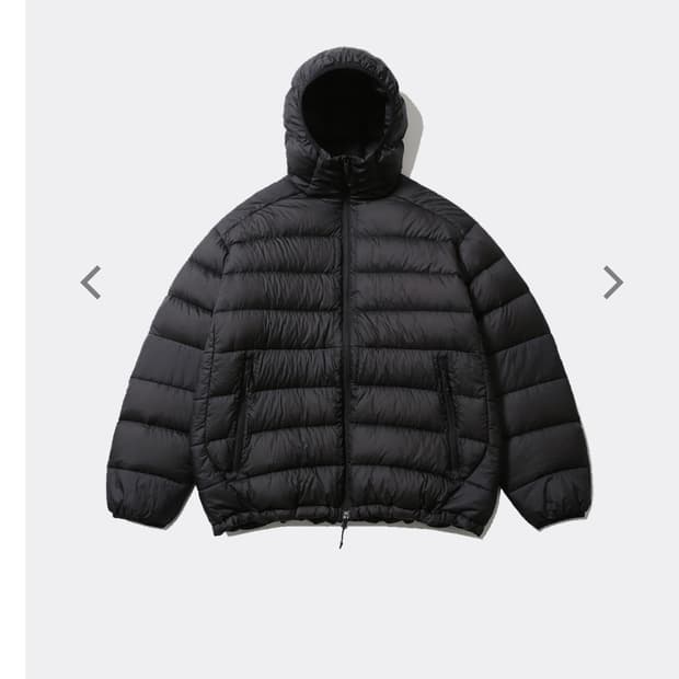 모이프 헬리움 후드 다운 패딩 블랙2