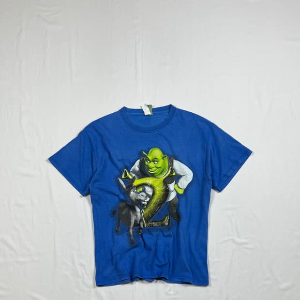 2004년도 슈렉2 shrek2 무비 프린트 반팔티