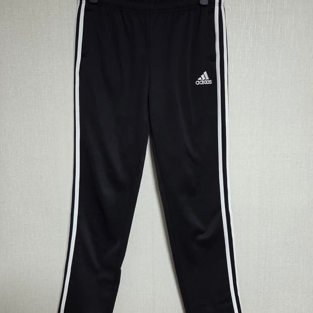 아디다스 기모 삼선 트레이닝 바지 블랙 S