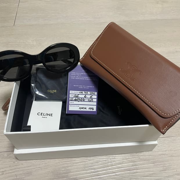 셀린느 아세테이트 트리옹프 01 선글라스 블랙