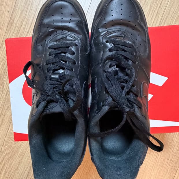 나이키 슈프림 에어포스 블랙 280