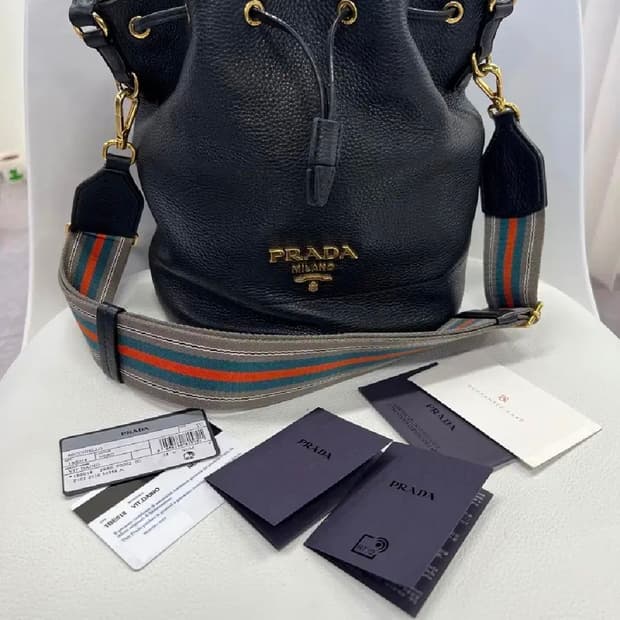 프라다 다이노 버킷백 정품 