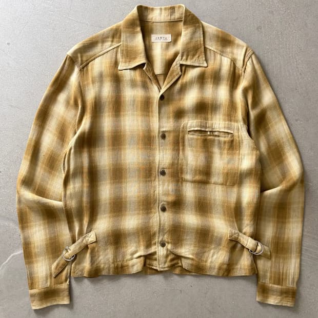 Vintage ZAMPA Rayon Linen Shirt Jacket