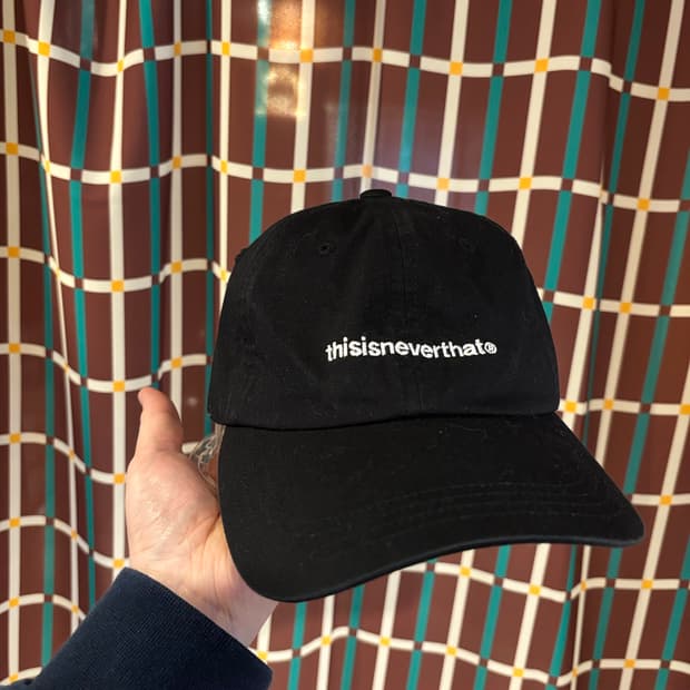 디스이즈네버댓 블랙 볼캡 모자