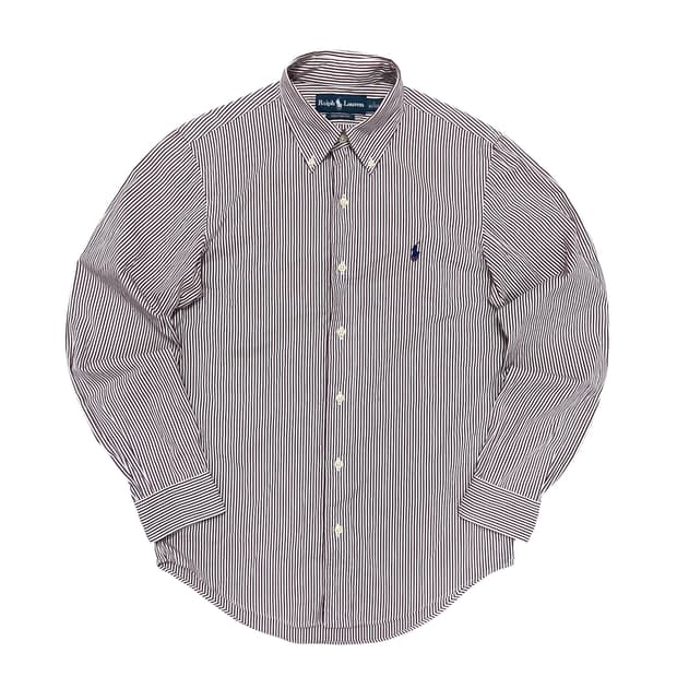 폴로 커스텀핏 스트라이프 셔츠(S)