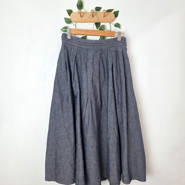 린넨 데일리 롱스커트