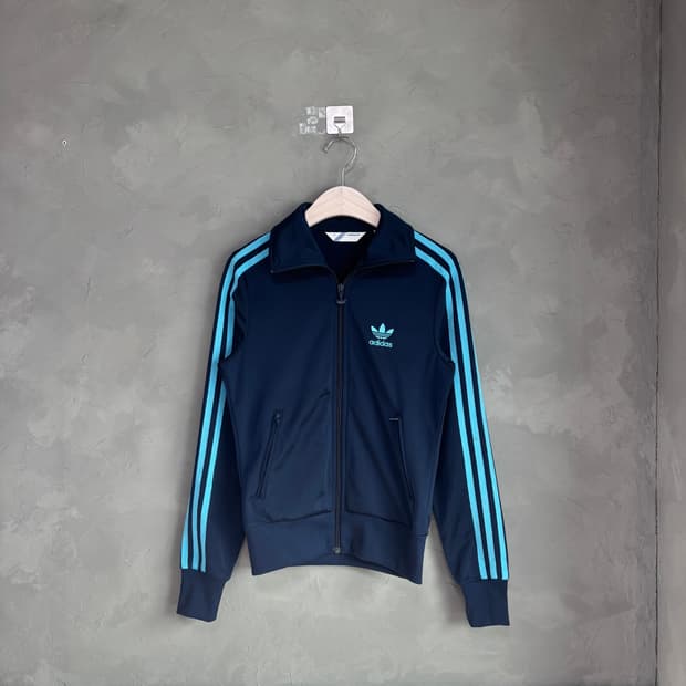 아디다스 파이어버드 백로고 져지 트랙탑 네이비 소라