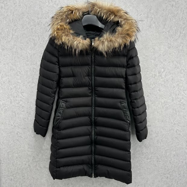 85 maje 마쥬 여자 라쿤퍼 덕다운 하프패딩