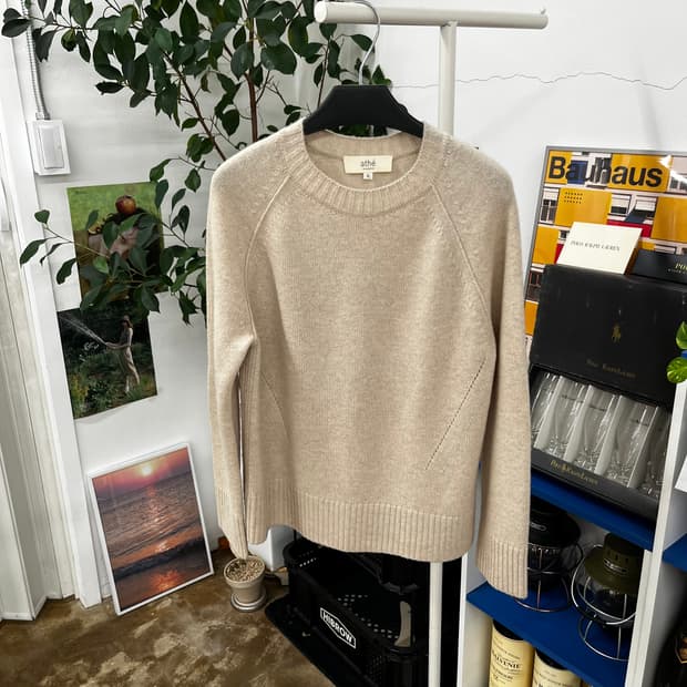 아떼바네사브루노 캐시미어100% 니트 S